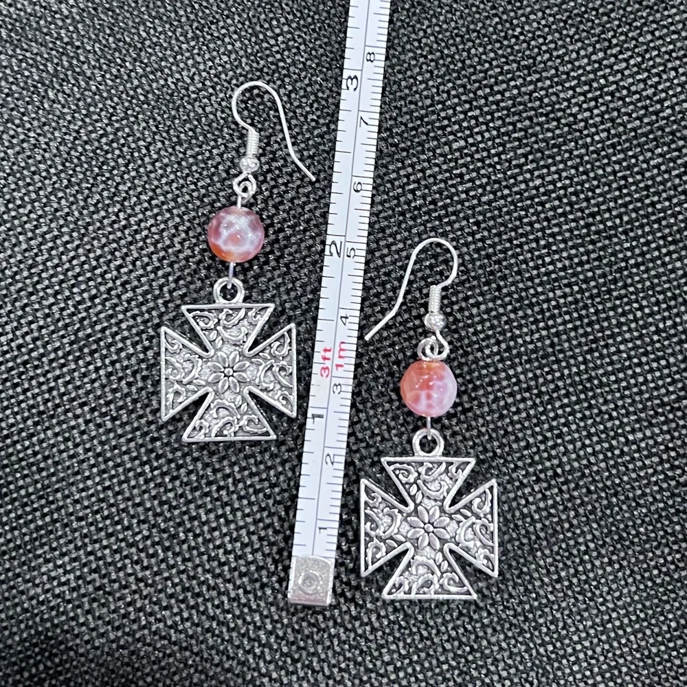 NWOT - Beautiful versatile sterling silver, double strand necklace with earrings - Picture 6 of 7